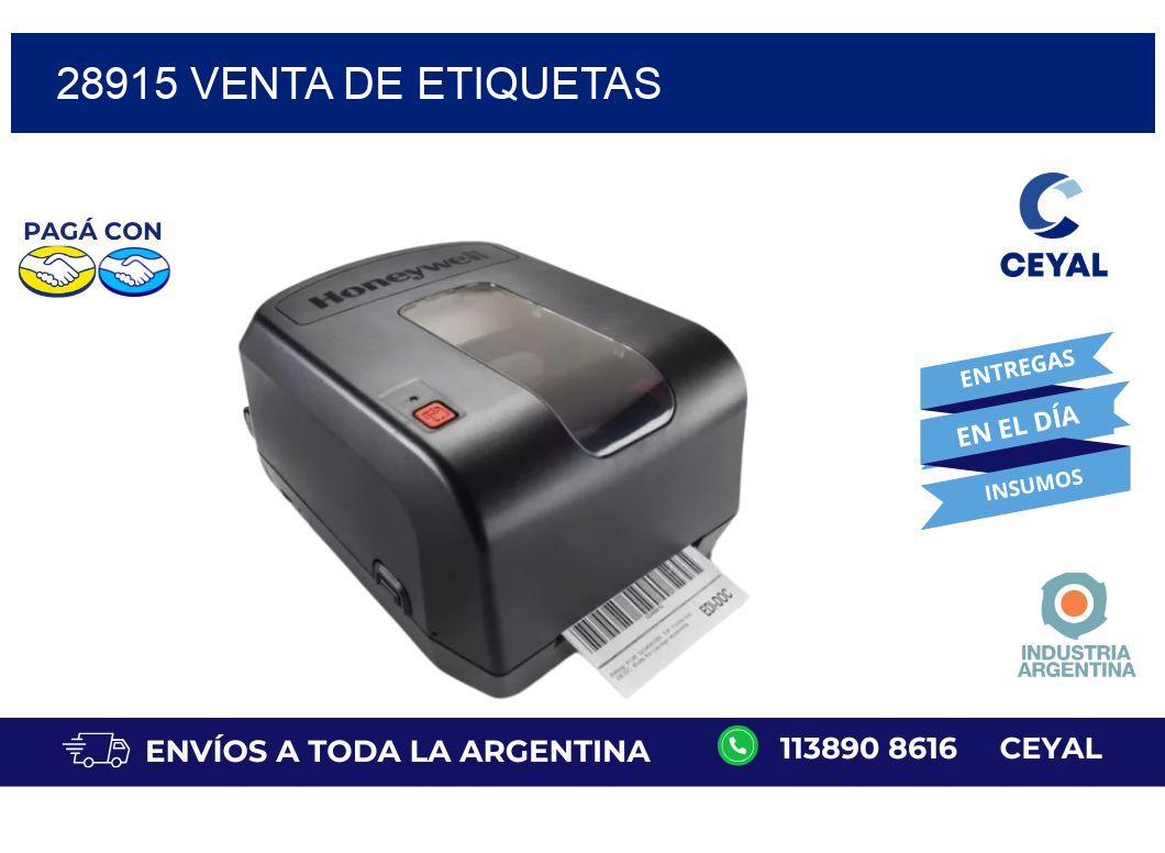 28915 venta de etiquetas