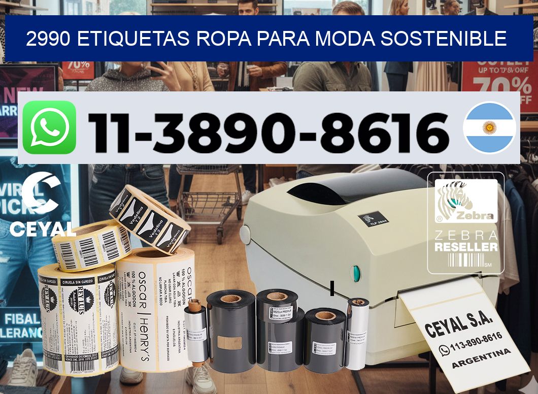 2990 Etiquetas ropa para moda sostenible