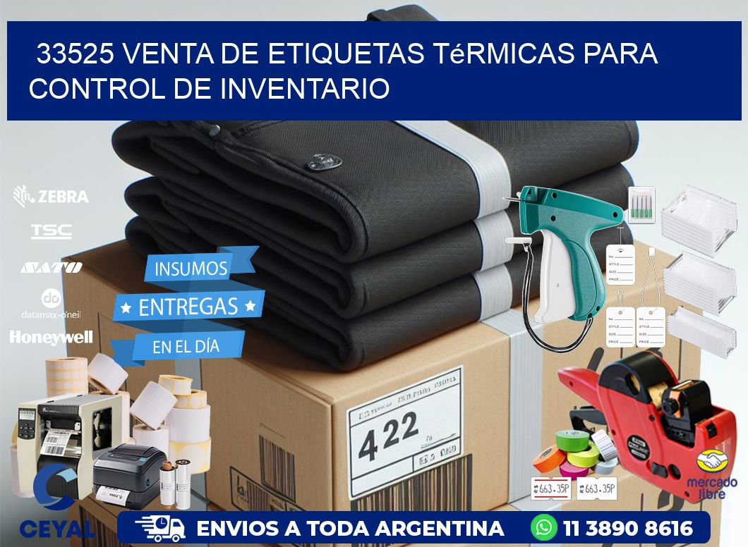 33525 venta de etiquetas térmicas para control de inventario