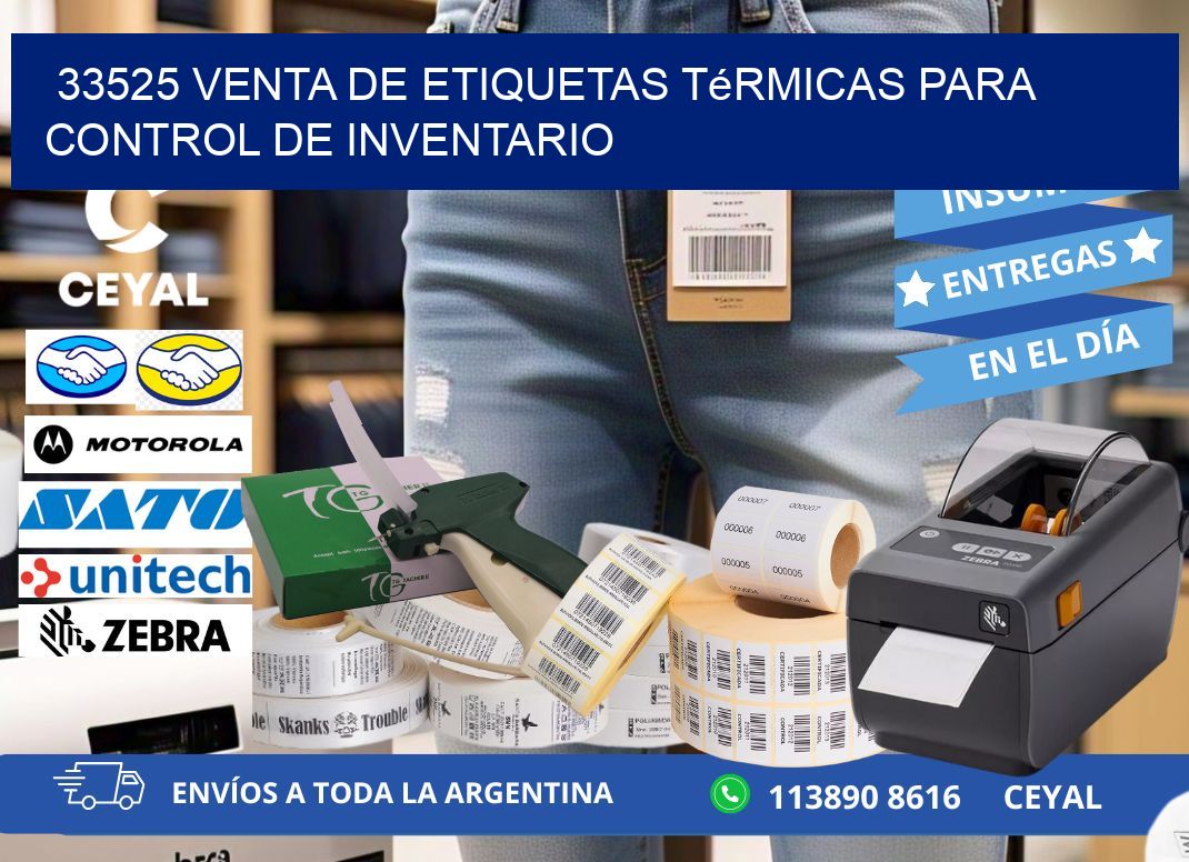 33525 venta de etiquetas térmicas para control de inventario