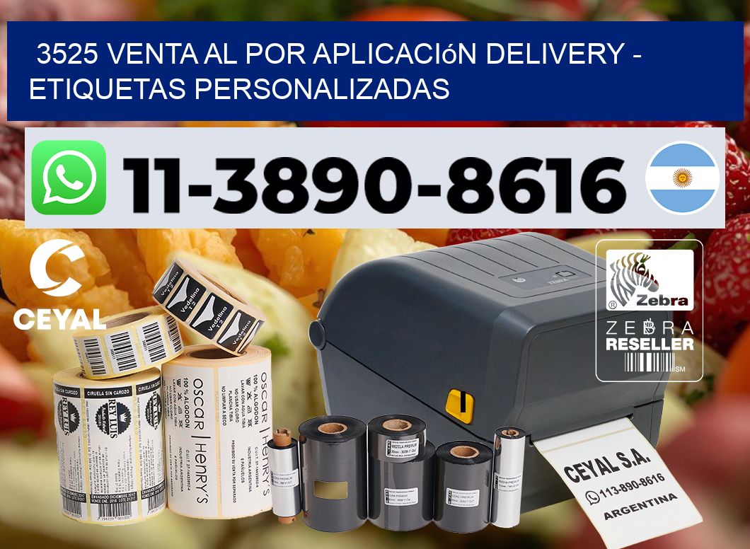 3525 Venta al Por Aplicación delivery – Etiquetas Personalizadas
