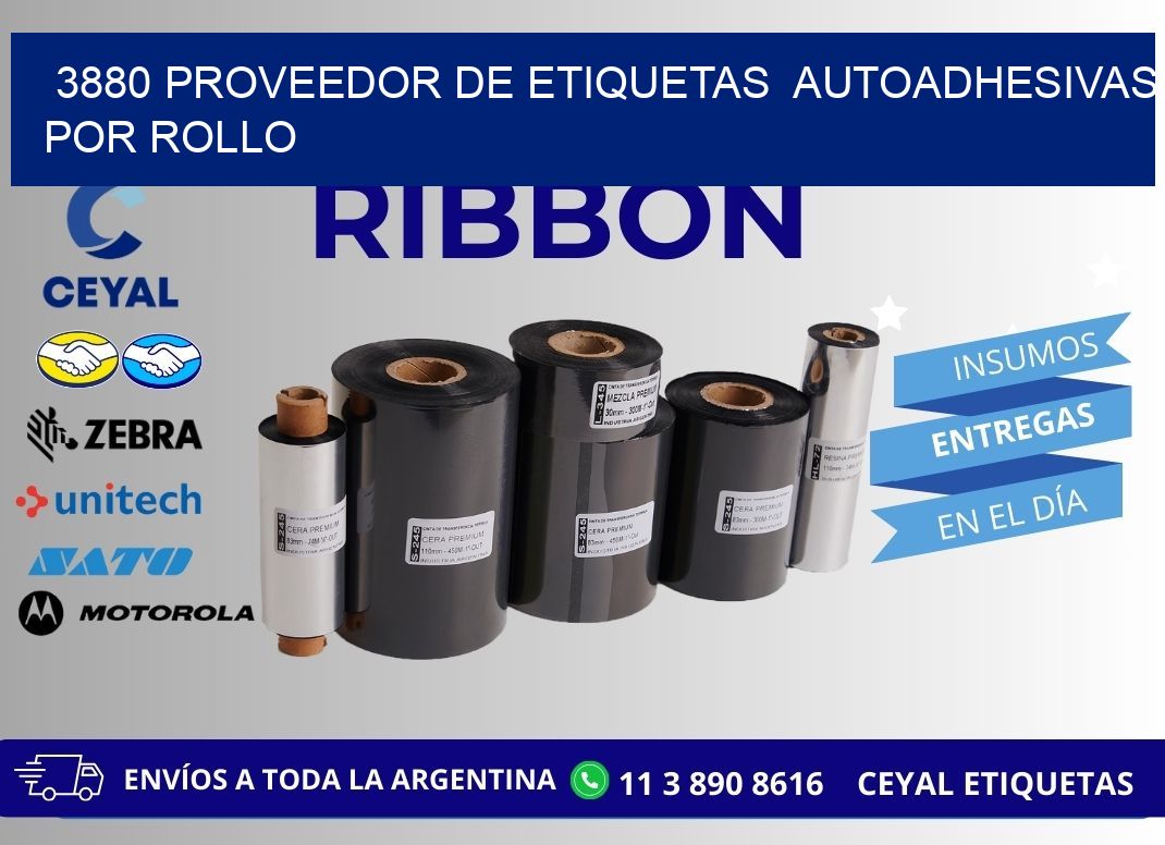 3880 proveedor de etiquetas  autoadhesivas por rollo