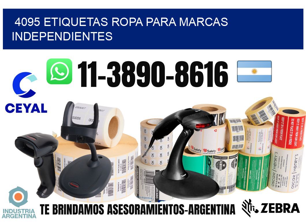 4095 Etiquetas ropa para marcas independientes