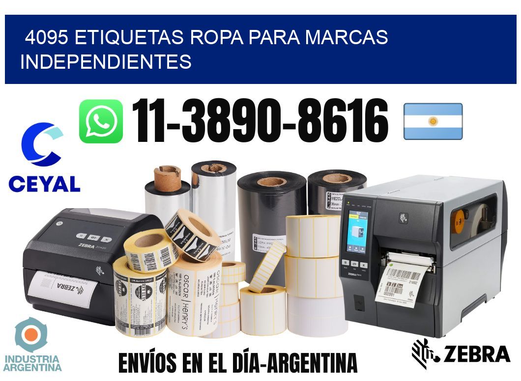 4095 Etiquetas ropa para marcas independientes