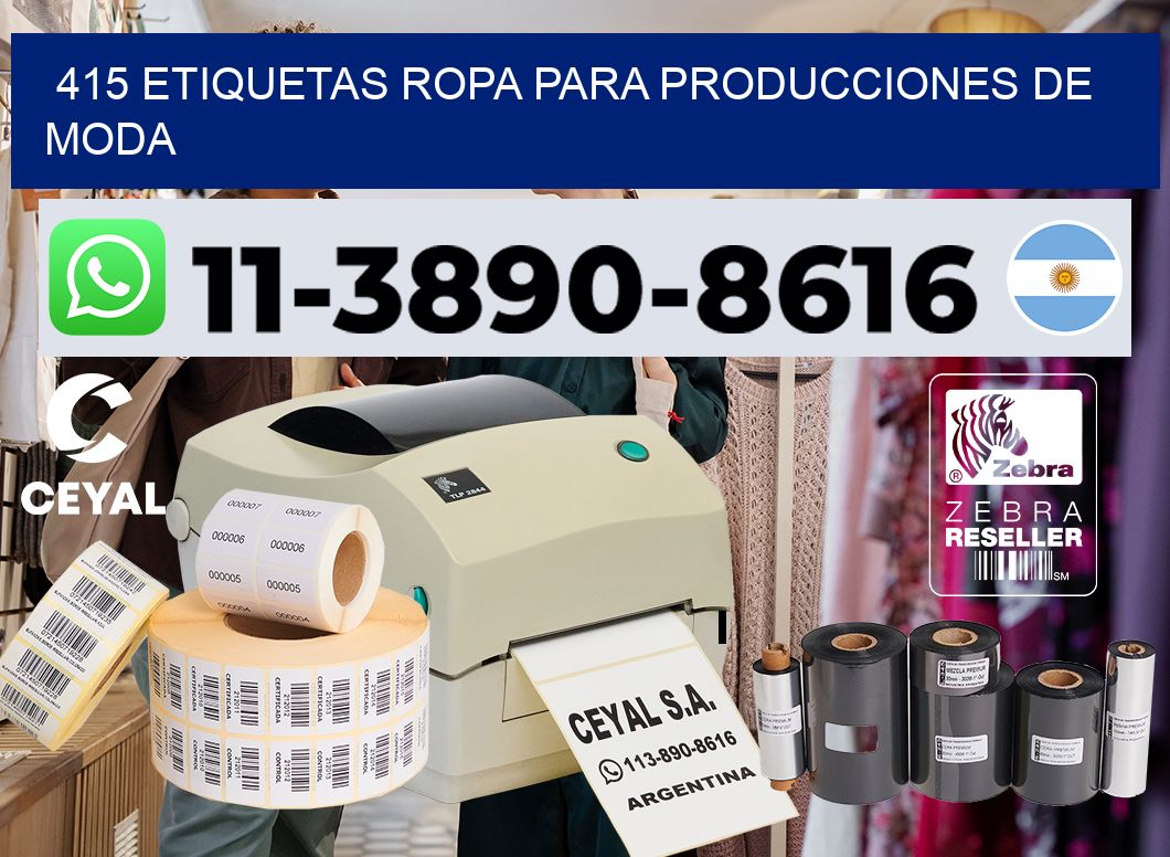 415 Etiquetas ropa para producciones de moda