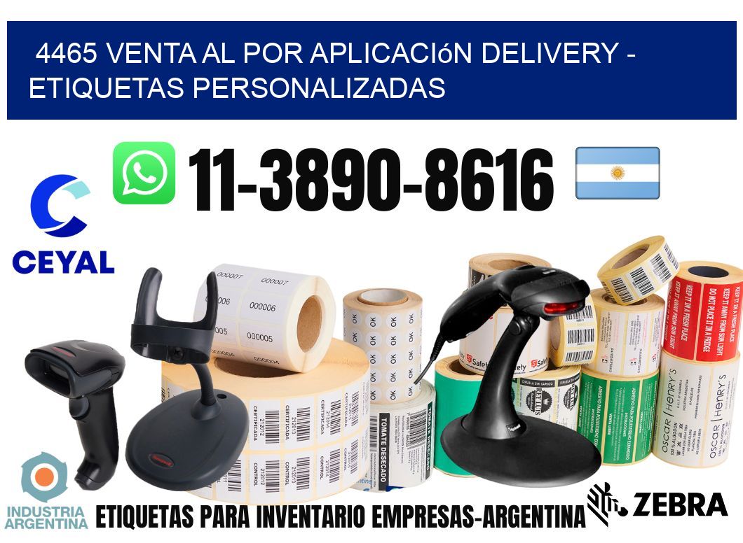 4465 Venta al Por Aplicación delivery – Etiquetas Personalizadas