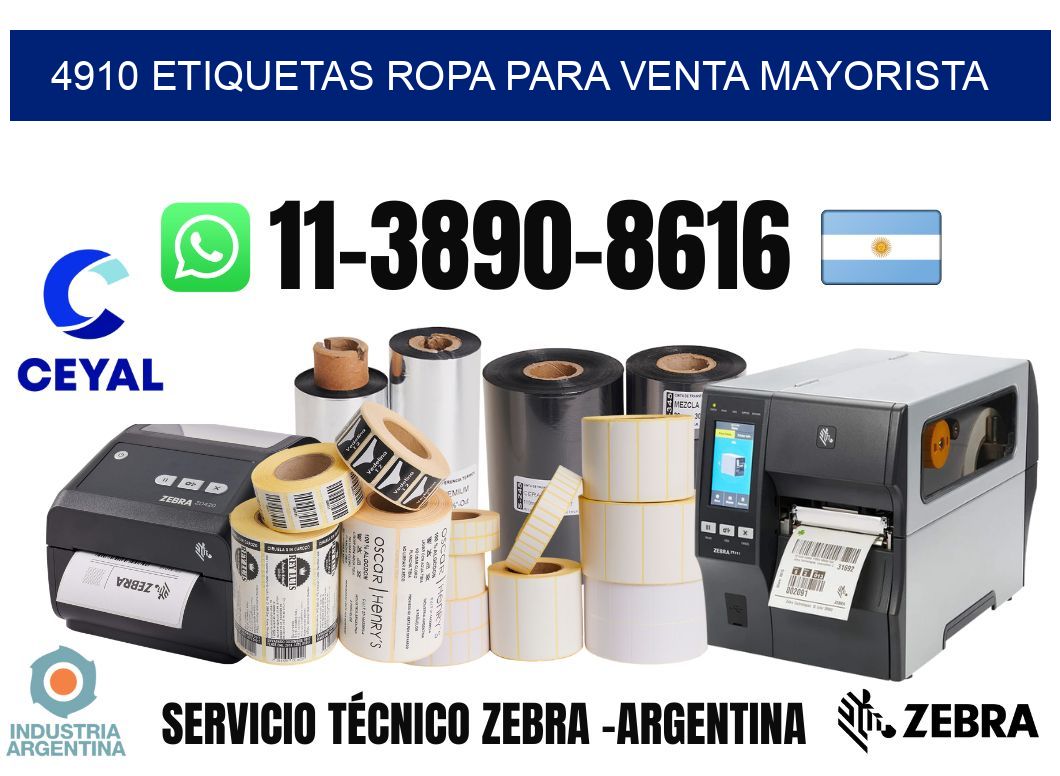 4910 Etiquetas ropa para venta mayorista