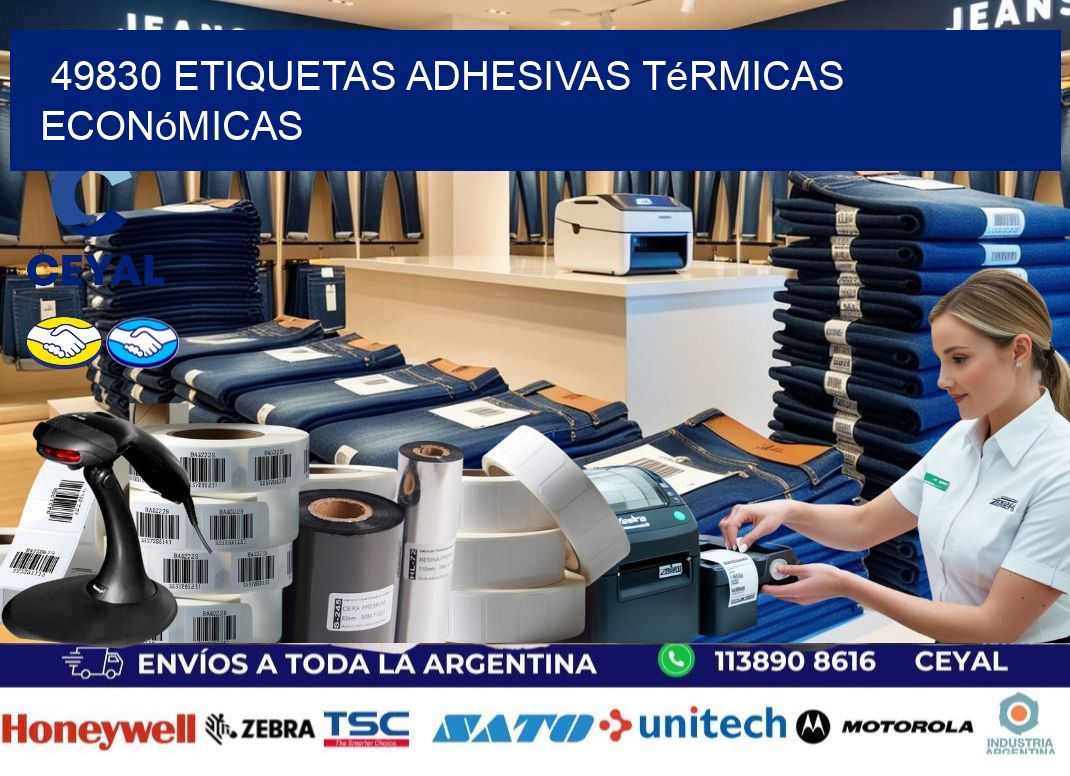 49830 etiquetas adhesivas térmicas económicas