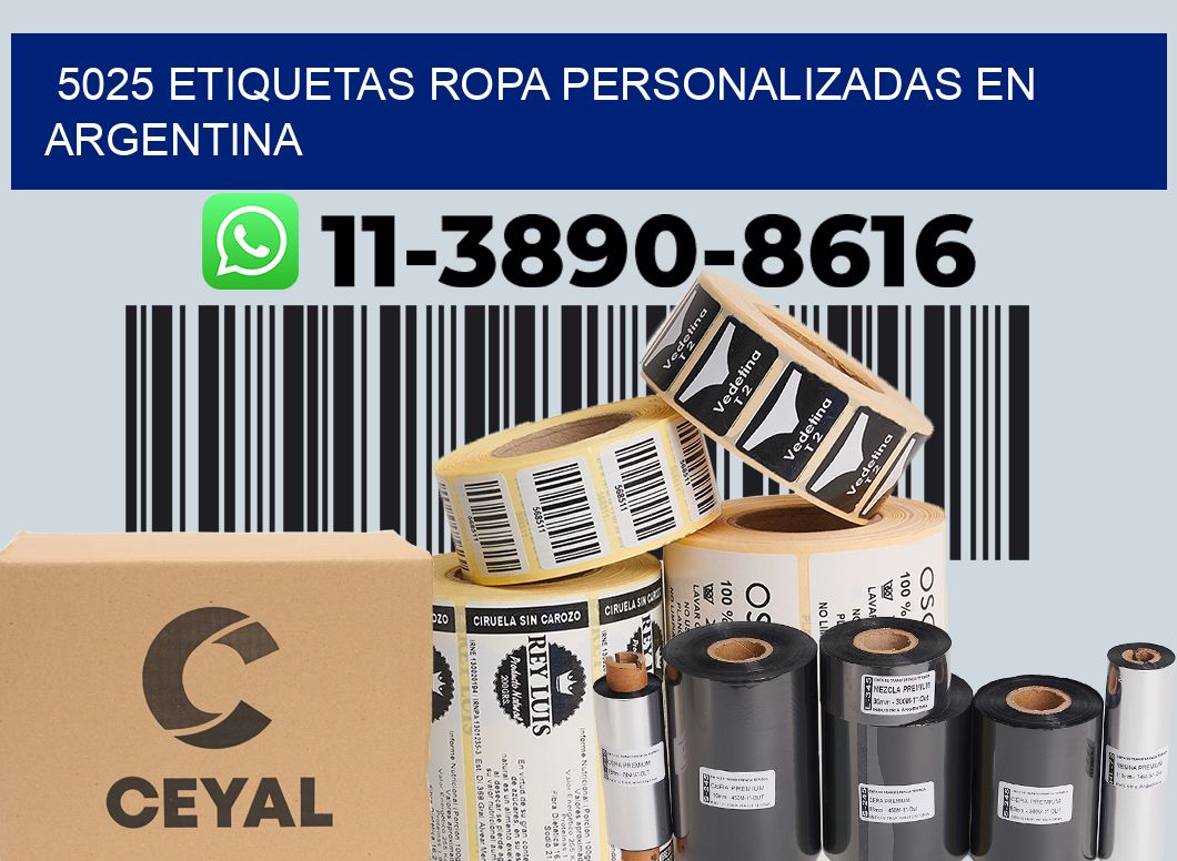 5025 Etiquetas ropa personalizadas en Argentina