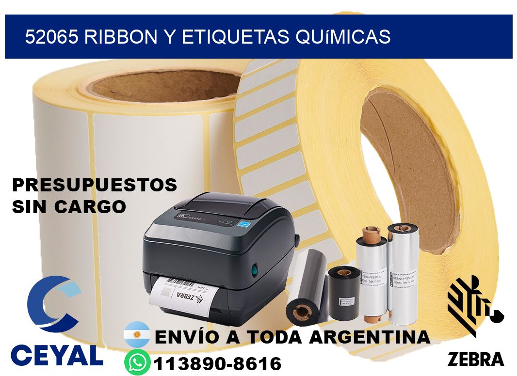 52065 ribbon y etiquetas químicas