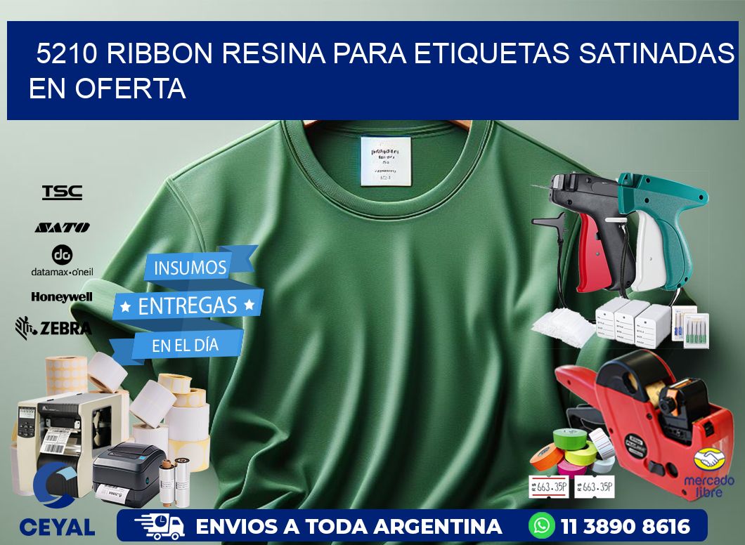 5210 ribbon resina para etiquetas satinadas en oferta