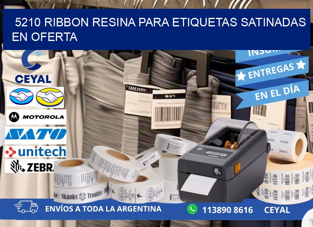 5210 ribbon resina para etiquetas satinadas en oferta