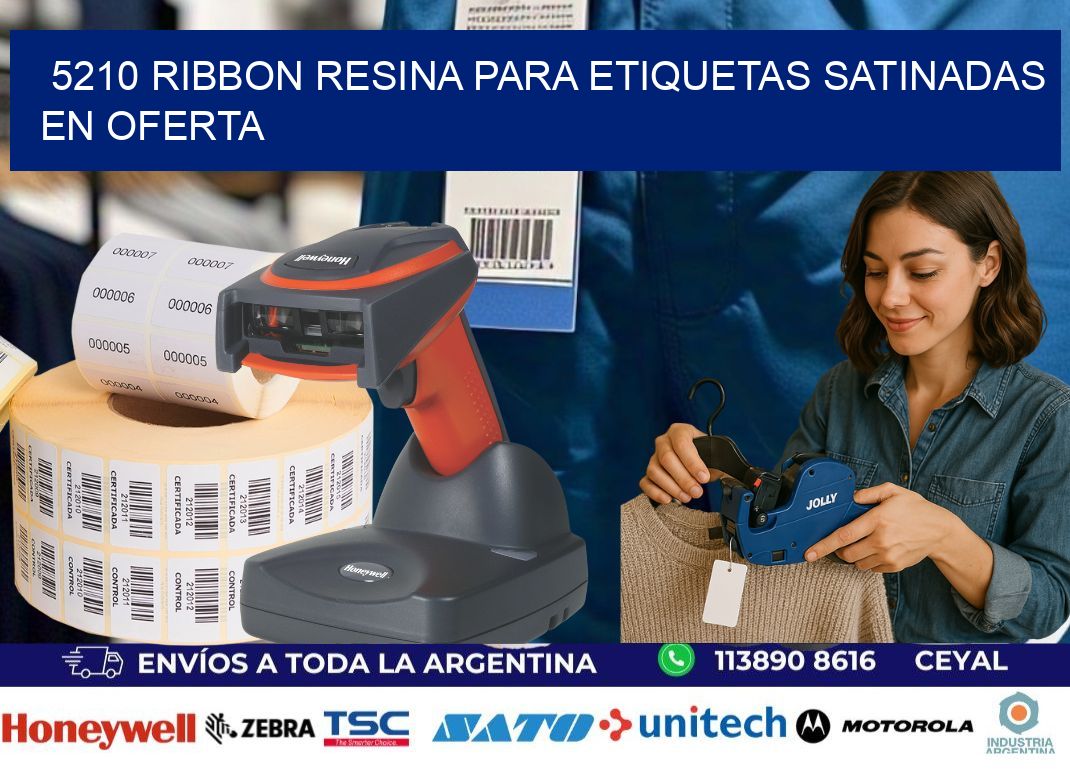 5210 ribbon resina para etiquetas satinadas en oferta