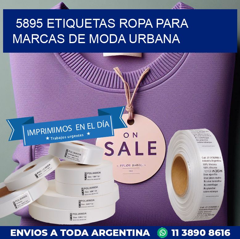 5895 Etiquetas ropa para marcas de moda urbana