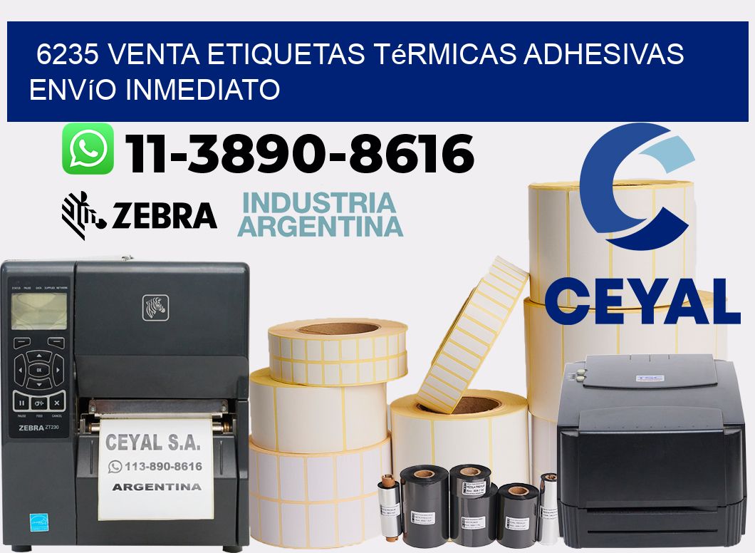 6235 venta etiquetas térmicas adhesivas envío inmediato