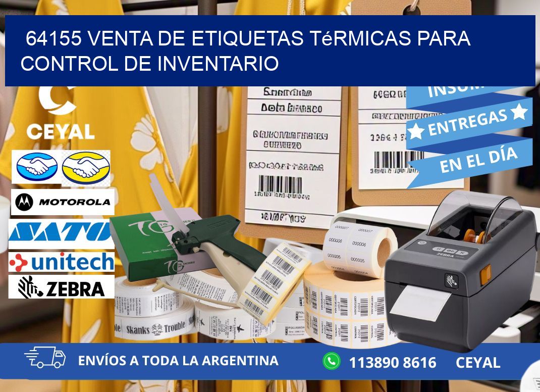64155 venta de etiquetas térmicas para control de inventario
