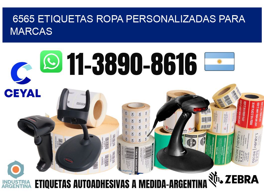 6565 Etiquetas ropa personalizadas para marcas