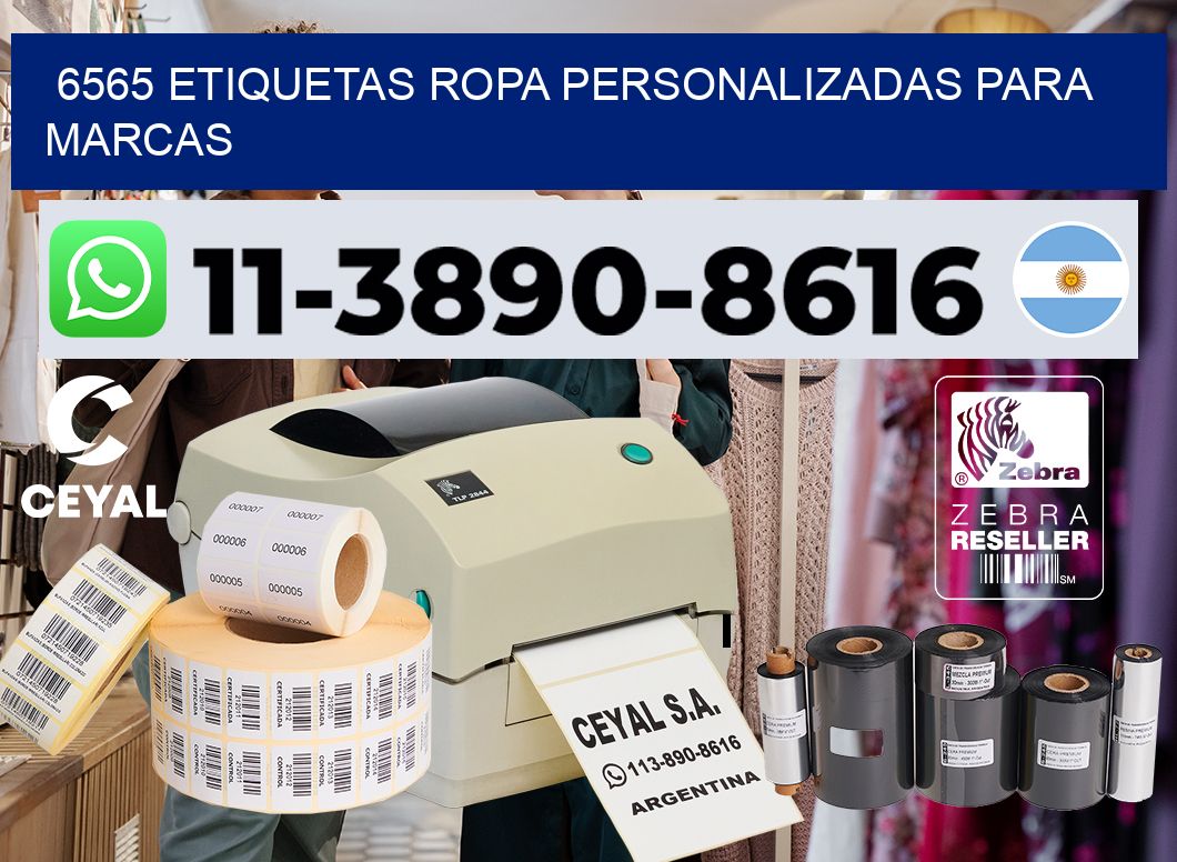 6565 Etiquetas ropa personalizadas para marcas