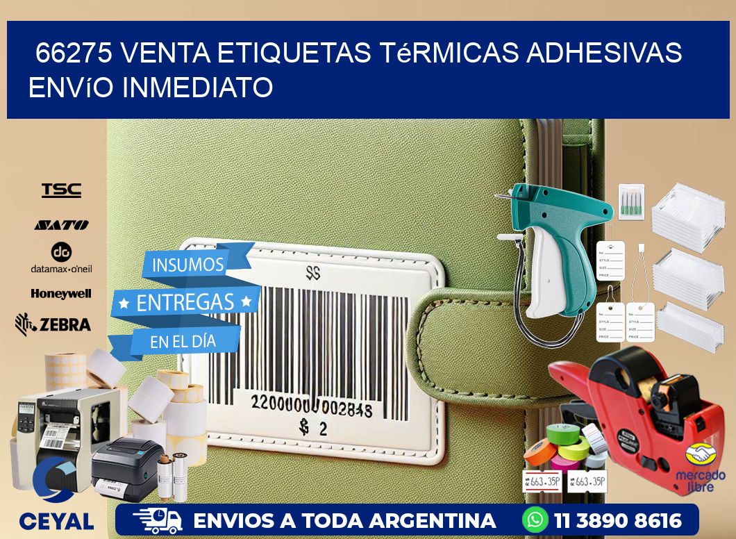 66275 venta etiquetas térmicas adhesivas envío inmediato