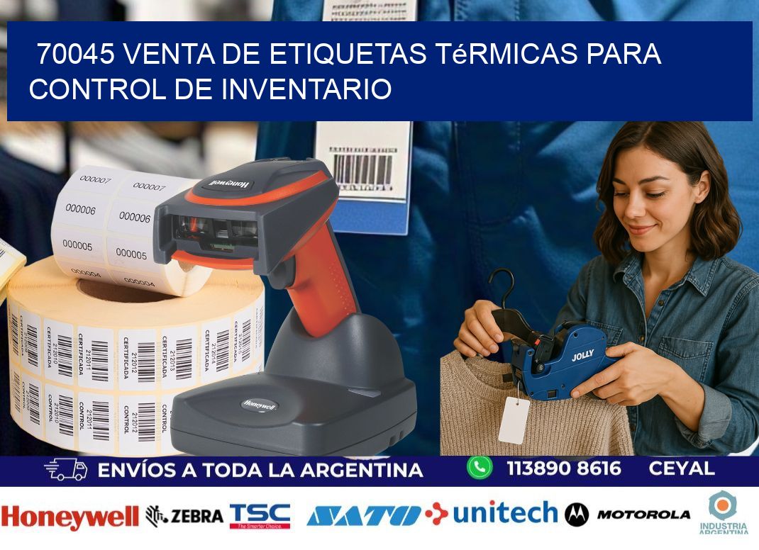 70045 venta de etiquetas térmicas para control de inventario
