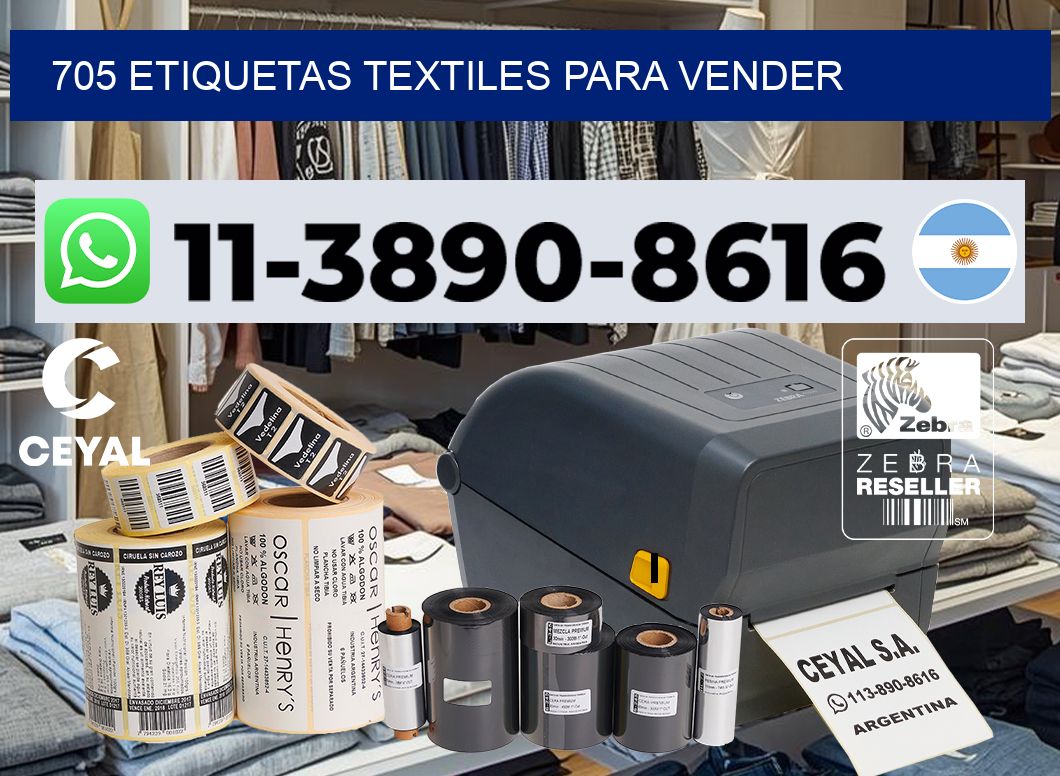 705 Etiquetas textiles para vender