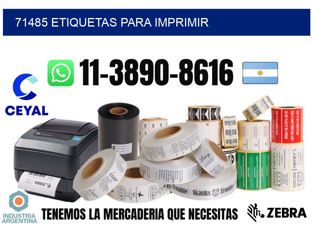 71485 etiquetas para imprimir