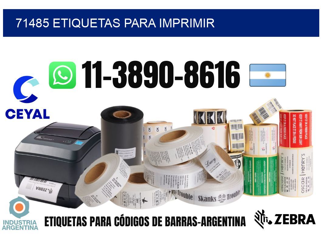 71485 etiquetas para imprimir