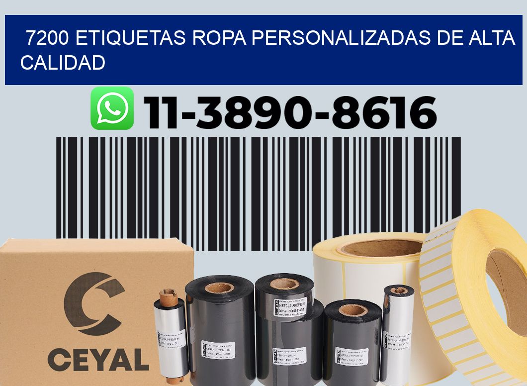 7200 Etiquetas ropa personalizadas de alta calidad