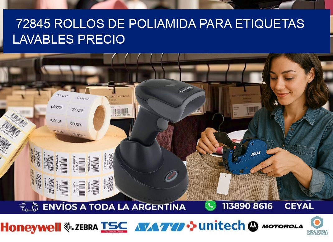 72845 rollos de poliamida para etiquetas lavables precio