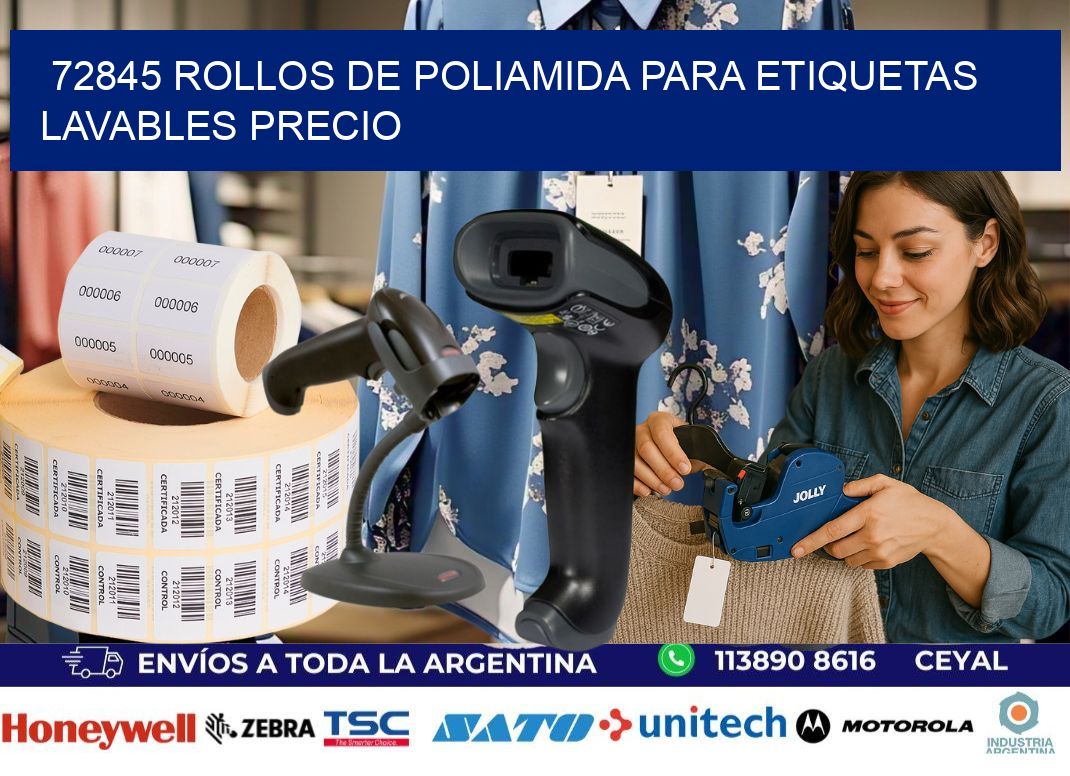 72845 rollos de poliamida para etiquetas lavables precio