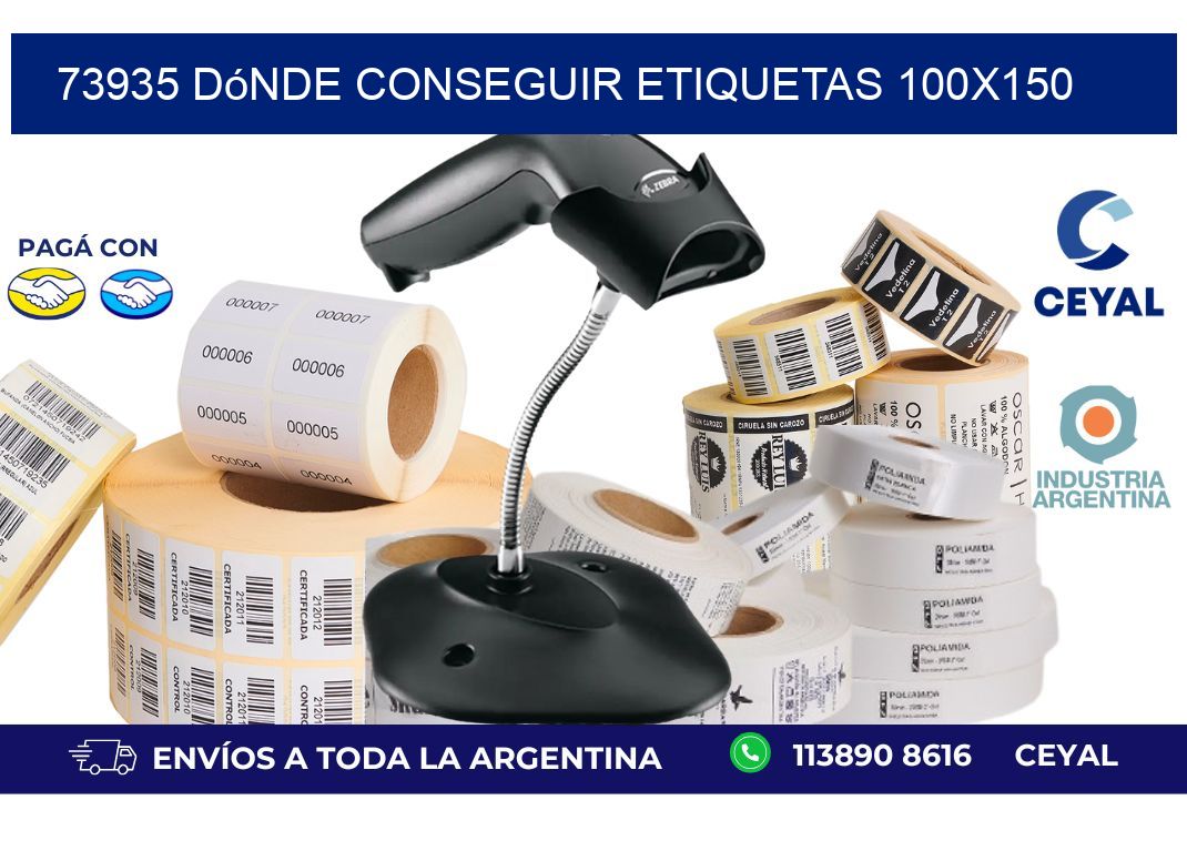 73935 dónde conseguir etiquetas 100x150