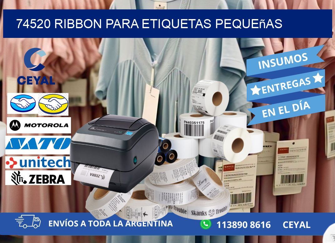 74520 ribbon para etiquetas pequeñas