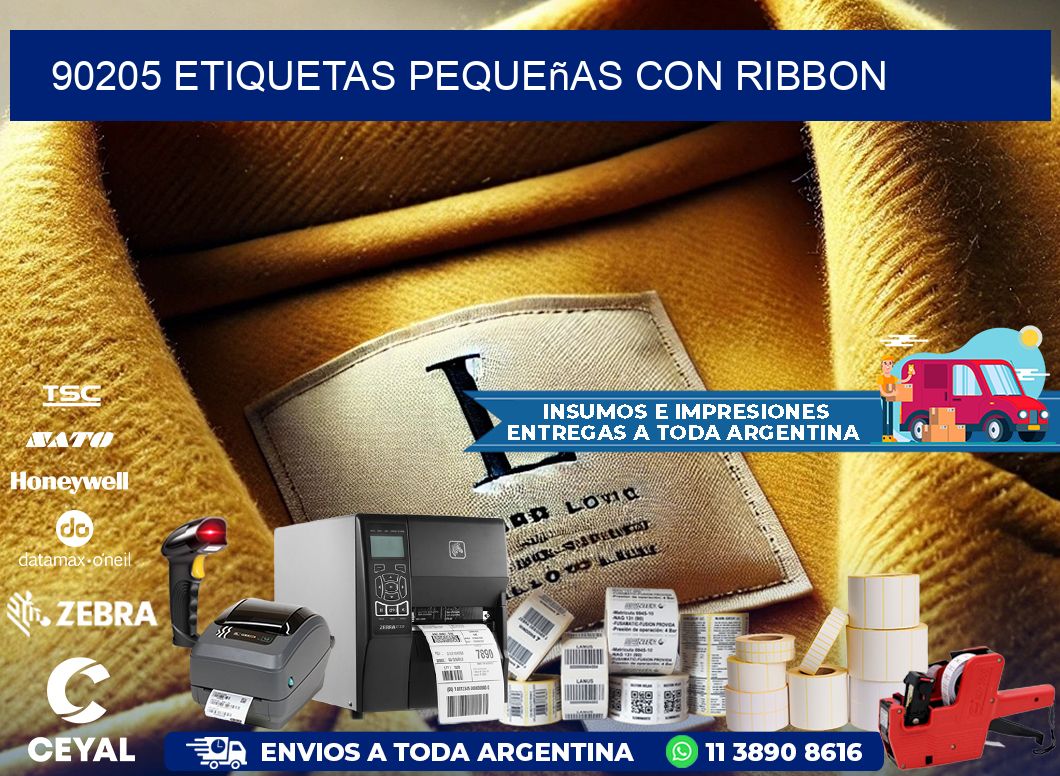 90205 etiquetas pequeñas con ribbon