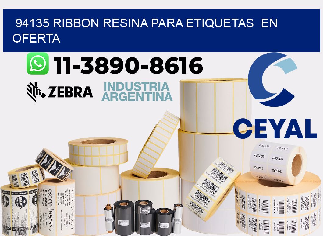 94135 ribbon resina para etiquetas  en oferta