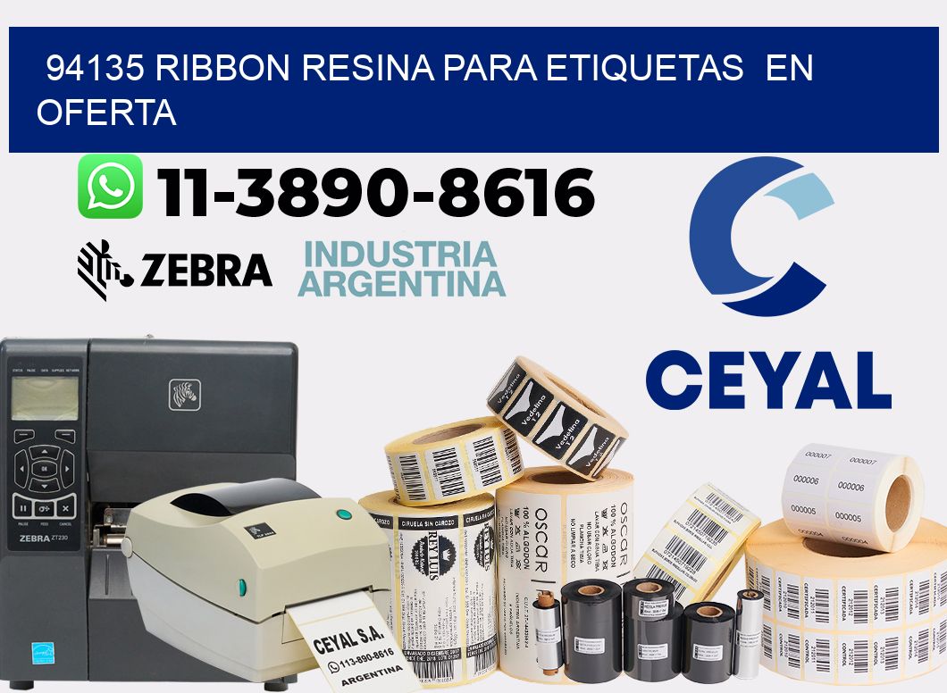 94135 ribbon resina para etiquetas  en oferta