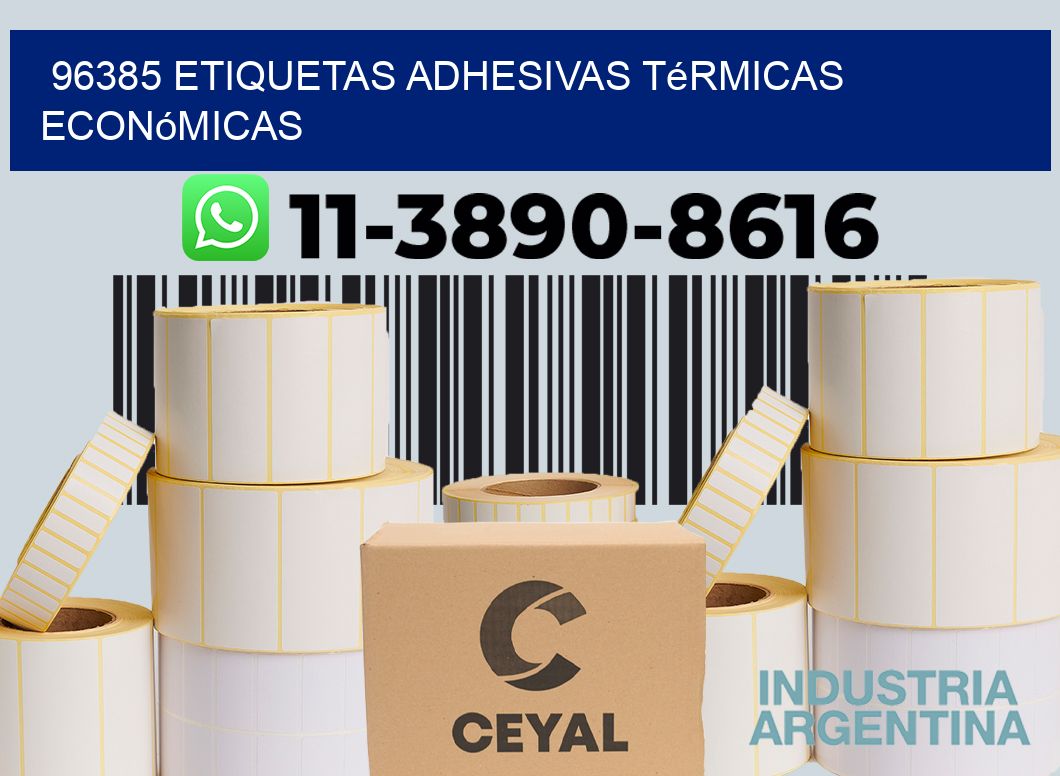 96385 etiquetas adhesivas térmicas económicas