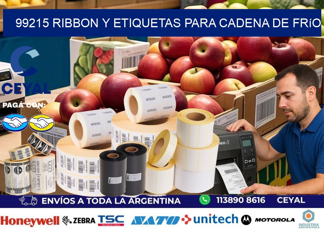 99215 ribbon y etiquetas para cadena de frío