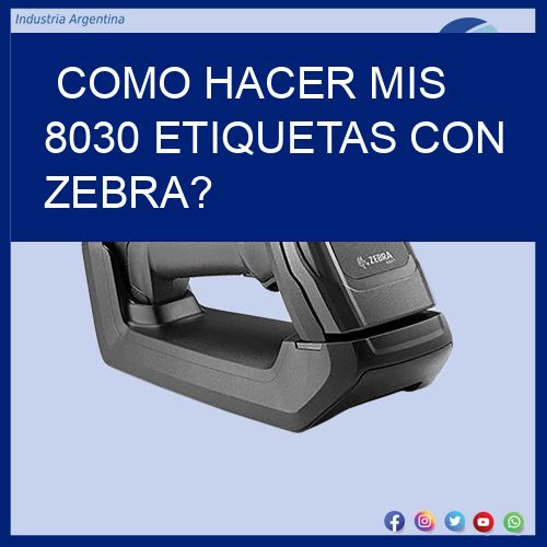 como hacer mis 8030 etiquetas con zebra?