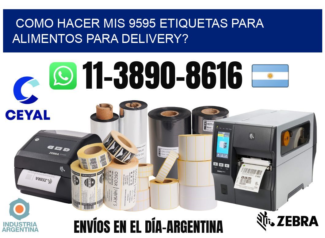 como hacer mis 9595 etiquetas para alimentos para delivery?
