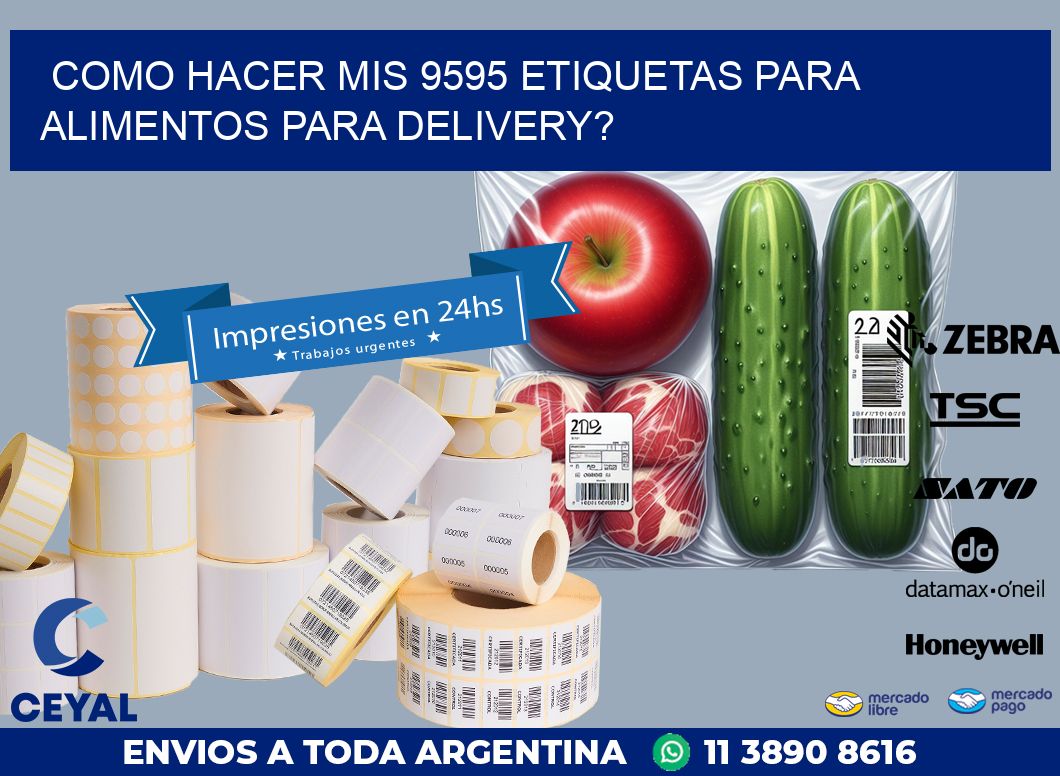 como hacer mis 9595 etiquetas para alimentos para delivery?