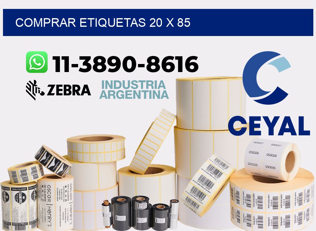comprar etiquetas 20 x 85