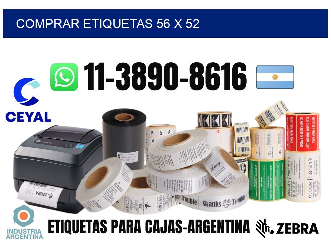 comprar etiquetas 56 x 52
