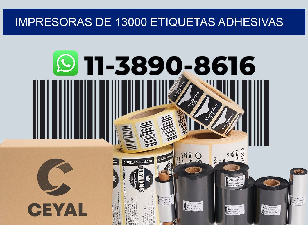impresoras de 13000 etiquetas adhesivas