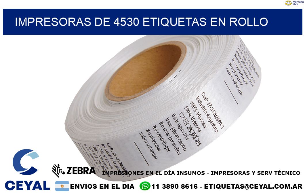 impresoras de 4530 etiquetas en rollo