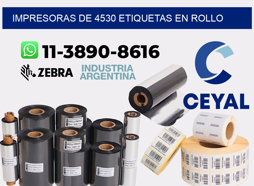 impresoras de 4530 etiquetas en rollo