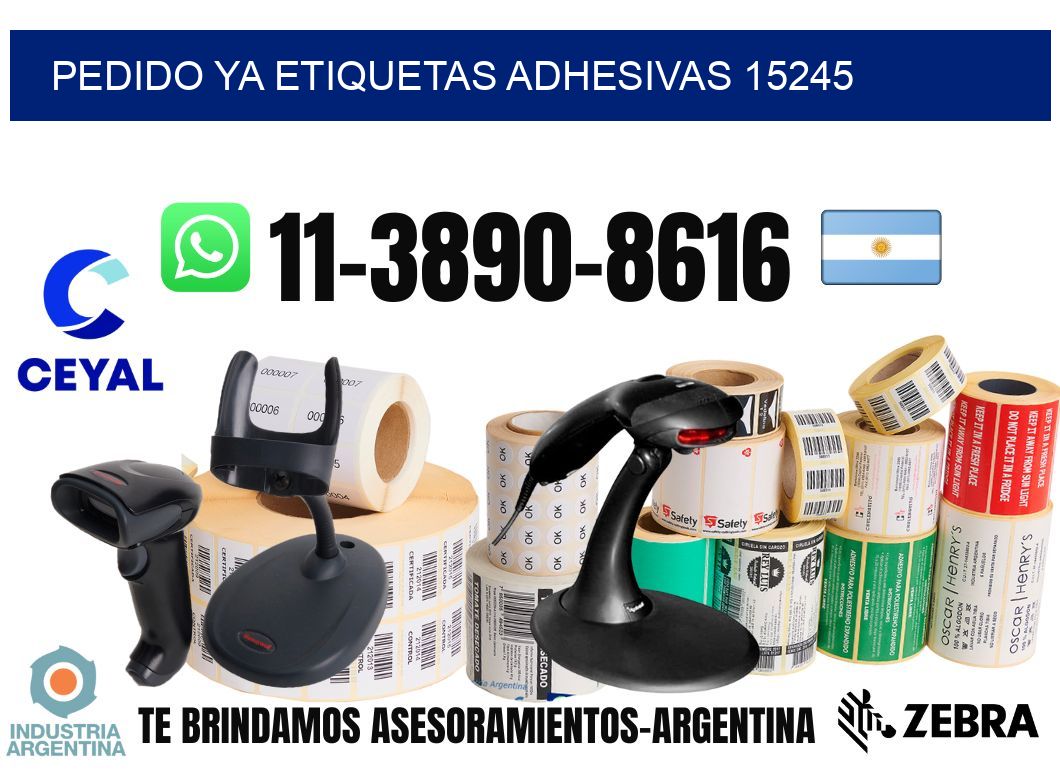 pedido ya etiquetas adhesivas 15245