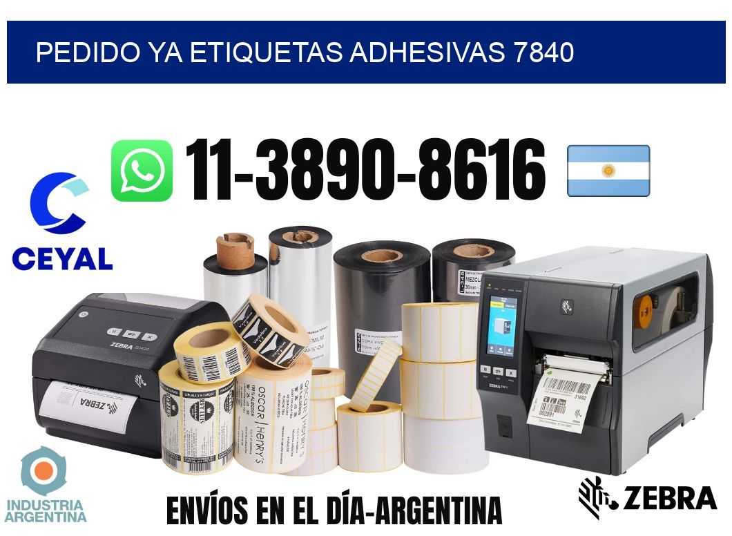pedido ya etiquetas adhesivas 7840