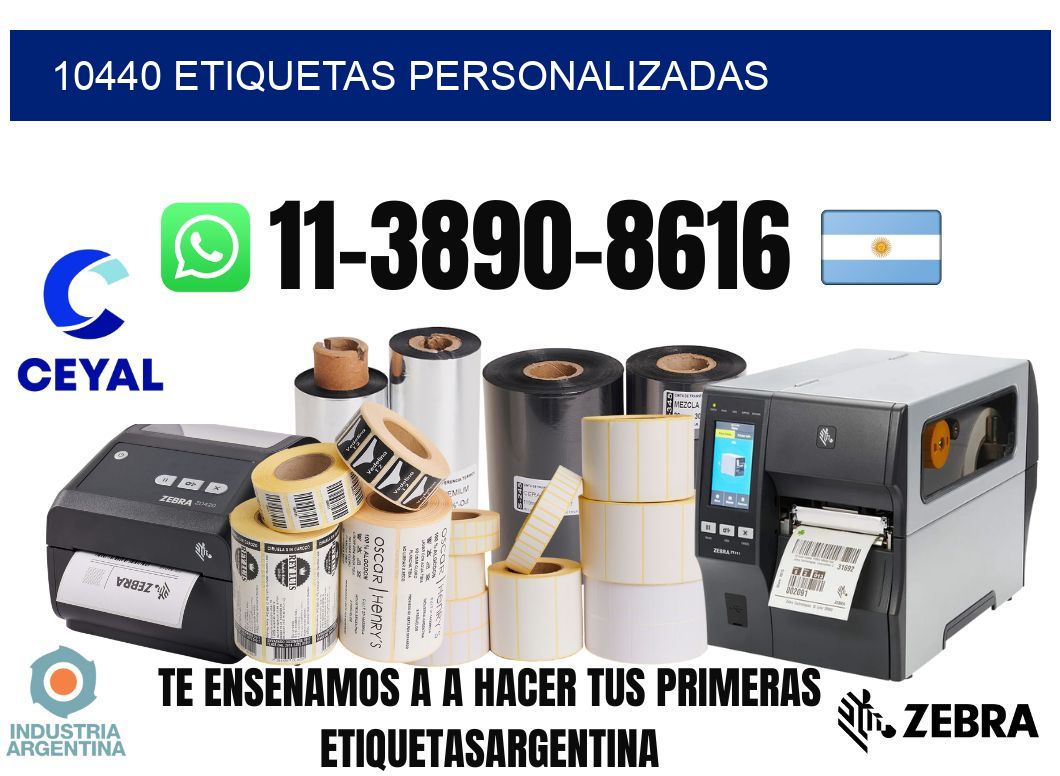 10440 etiquetas personalizadas