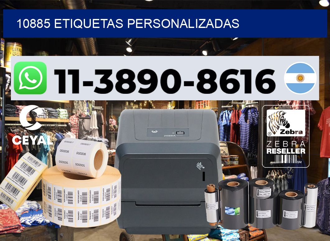 10885 etiquetas personalizadas