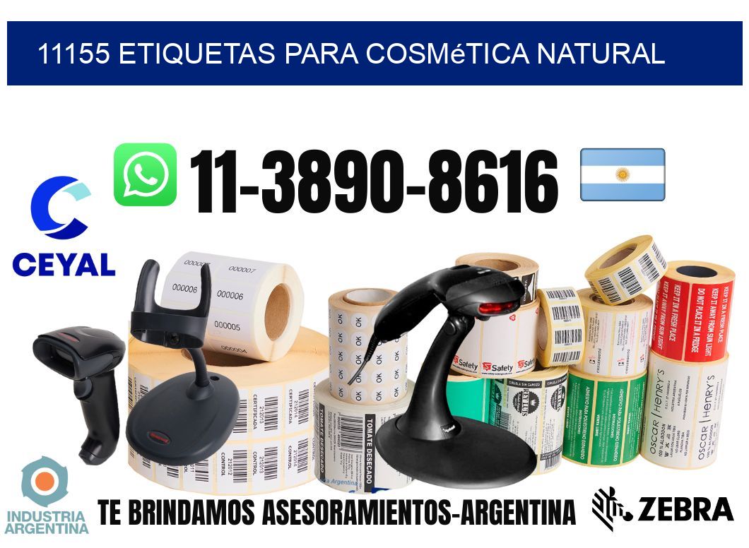 11155 Etiquetas para cosmética natural